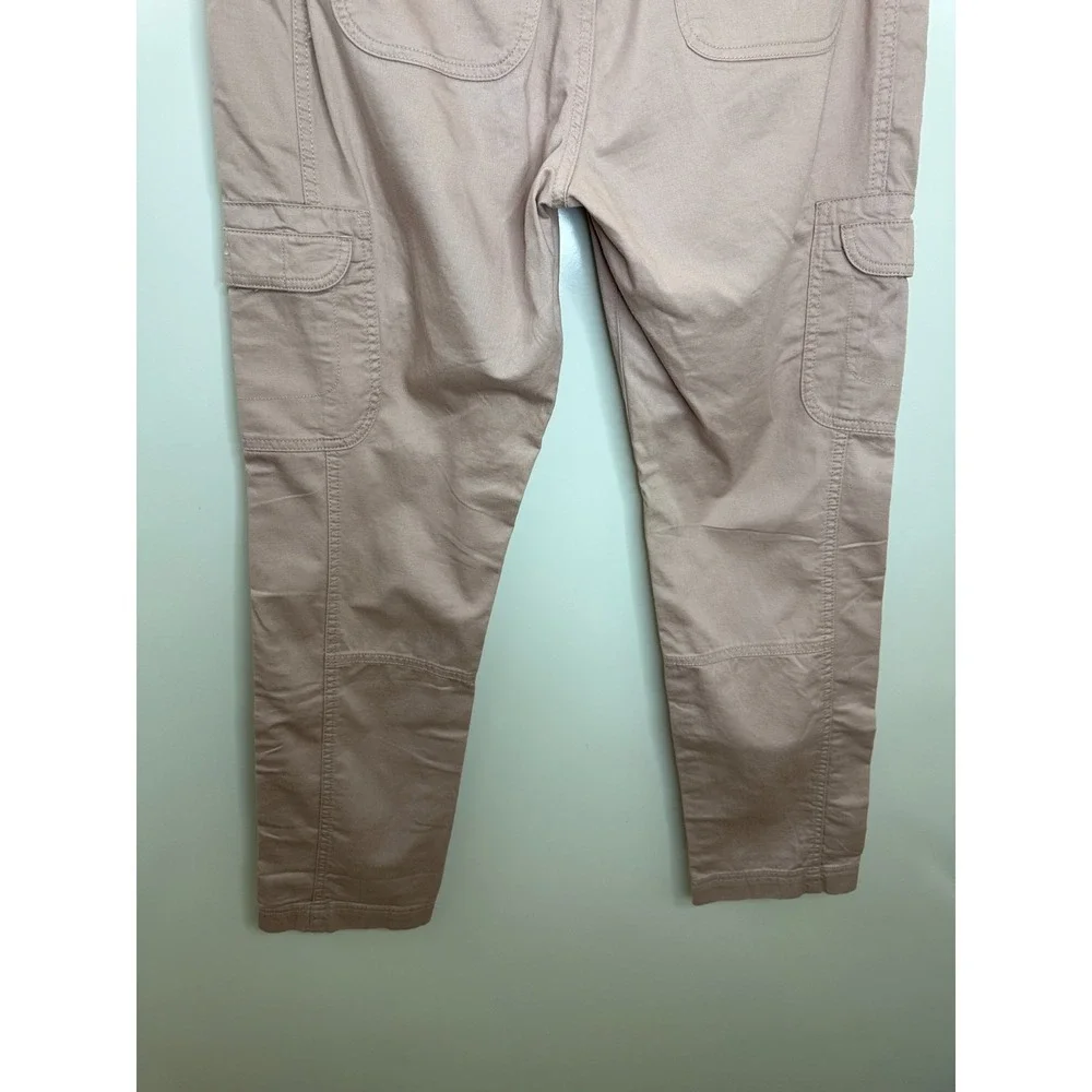 Eddie Bauer Dusty Rose Pink Cotton Twill Cargo Utility Pants Size 10 NWOT Hiking - Picture 11 of 13